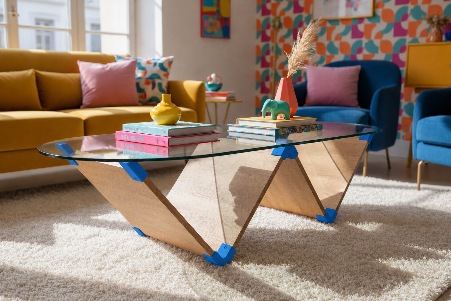 MESA DE CENTRO ZIGZAG
