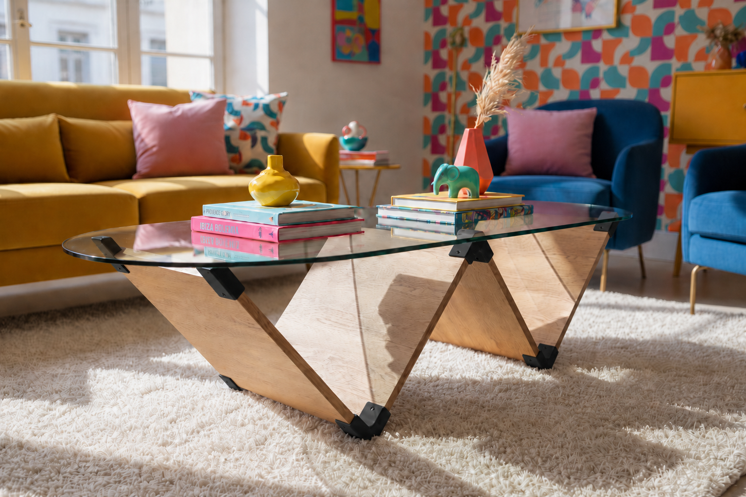 MESA DE CENTRO ZIGZAG
