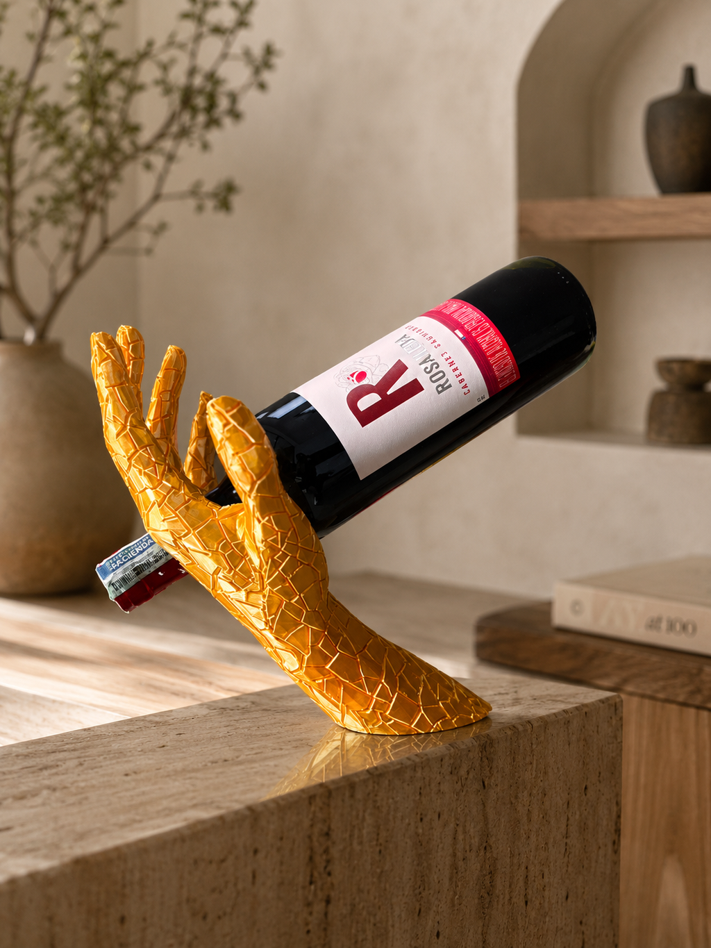 SOPORTE DE VINO - MANO